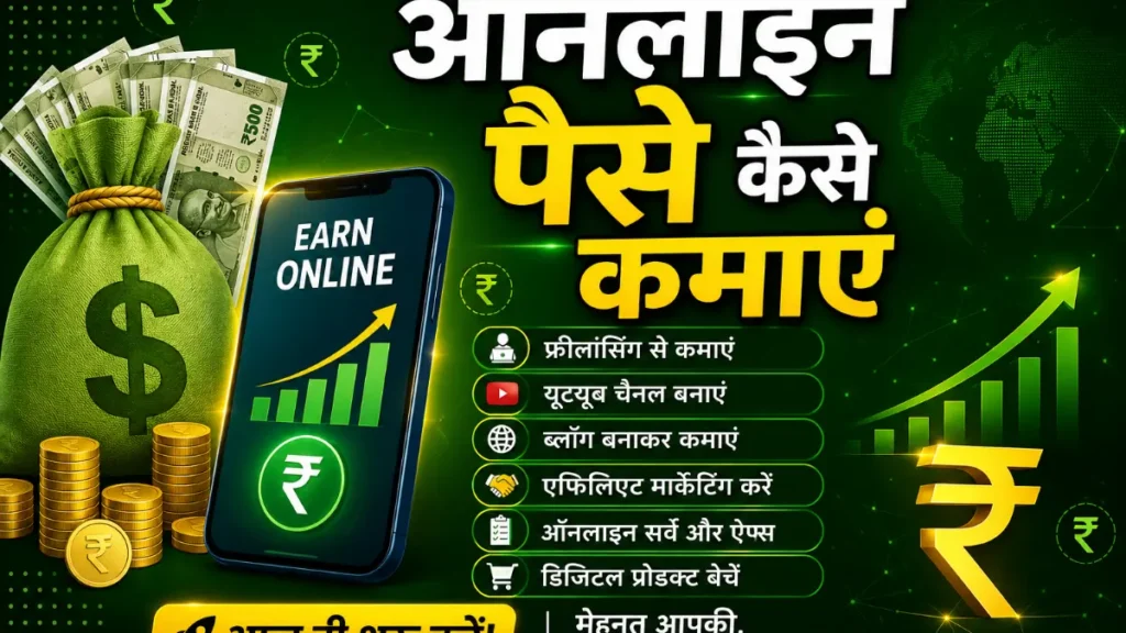 ऑनलाइन पैसे कमाने के तरीके