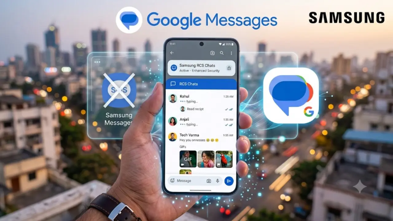 Samsung Google Message app update on Galaxy phone