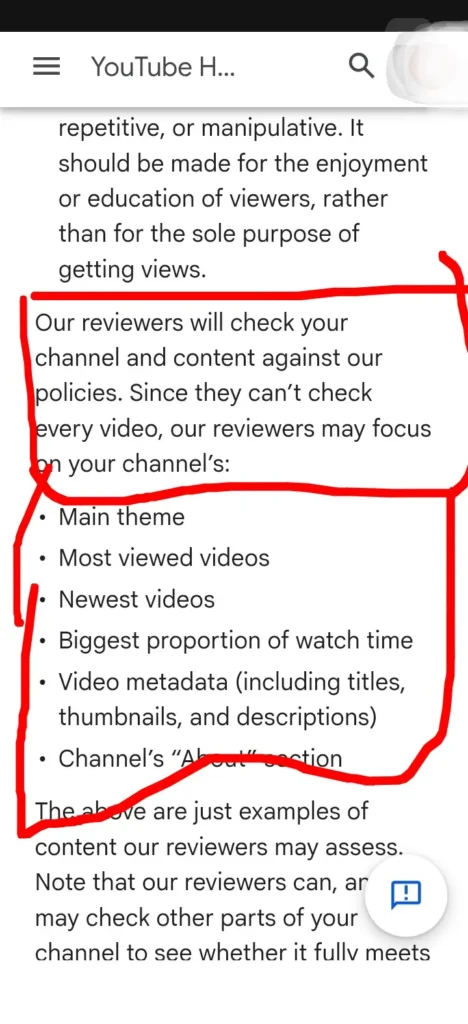 YouTube channel monetization review policies official screenshot